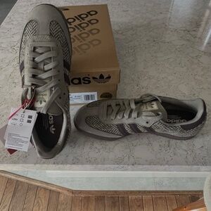Adidas, OG Samba Harris tweed and nubuck sneakers